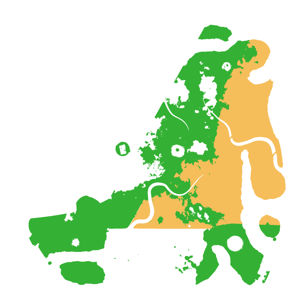 Biome Rust Map: Procedural Map, Size: 3500, Seed: 5465462