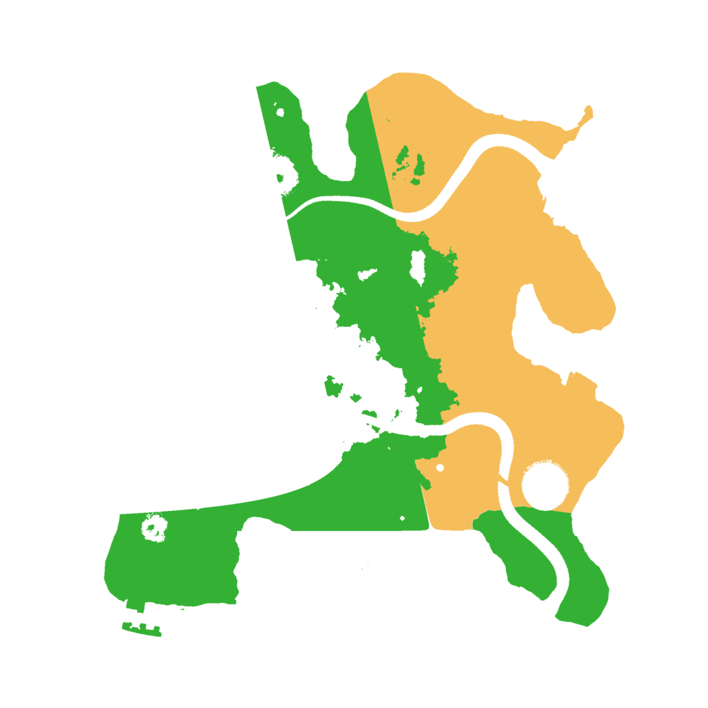 Biome Rust Map: Procedural Map, Size: 2700, Seed: 258411