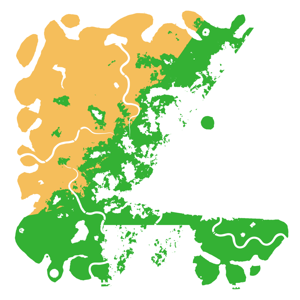Biome Rust Map: Procedural Map, Size: 6000, Seed: 94553195