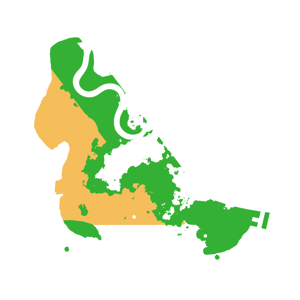 Biome Rust Map: Procedural Map, Size: 2500, Seed: 53772