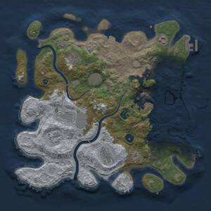 Thumbnail Rust Map: Procedural Map, Size: 3700, Seed: 400931284, 15 Monuments