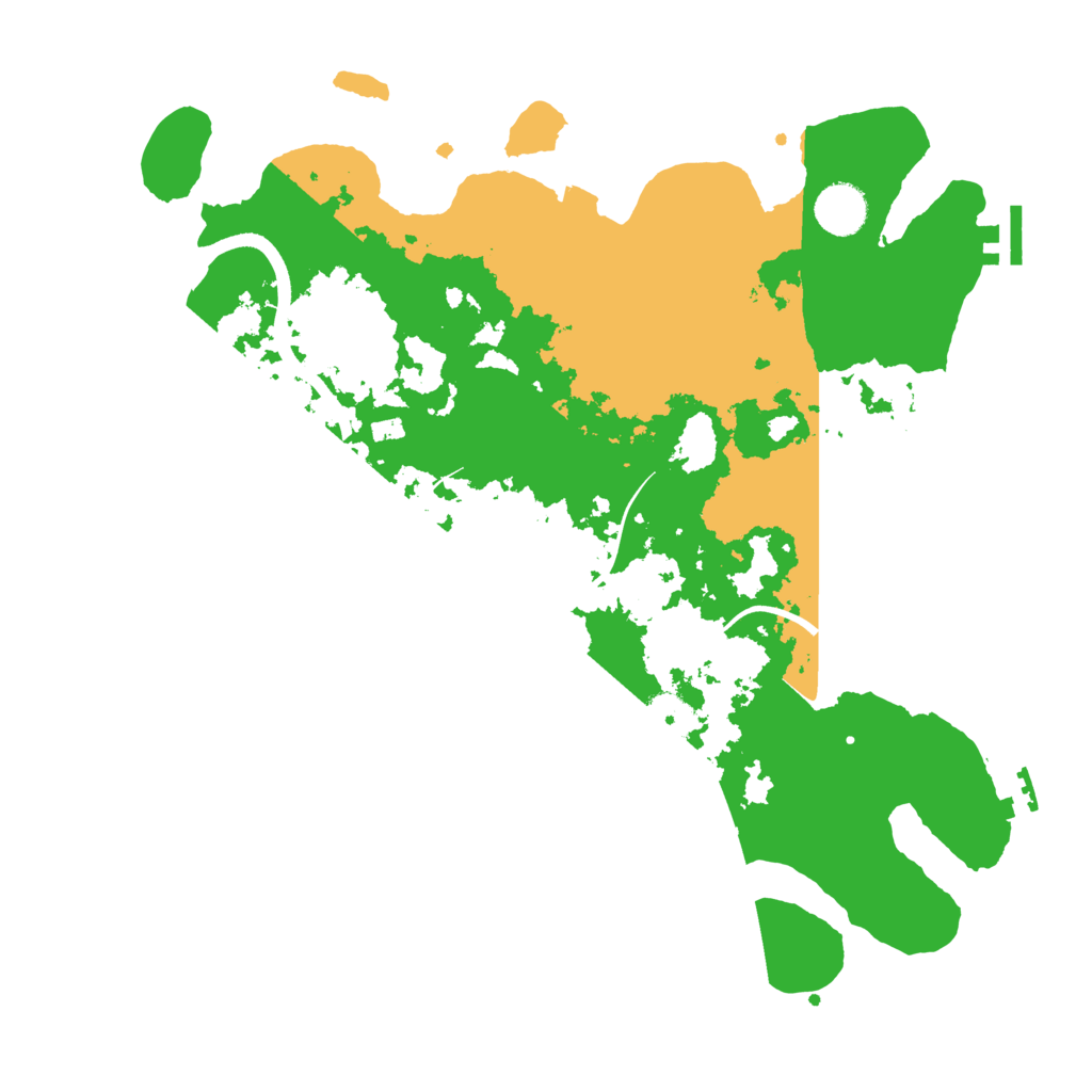 Biome Rust Map: Procedural Map, Size: 3700, Seed: 400931284