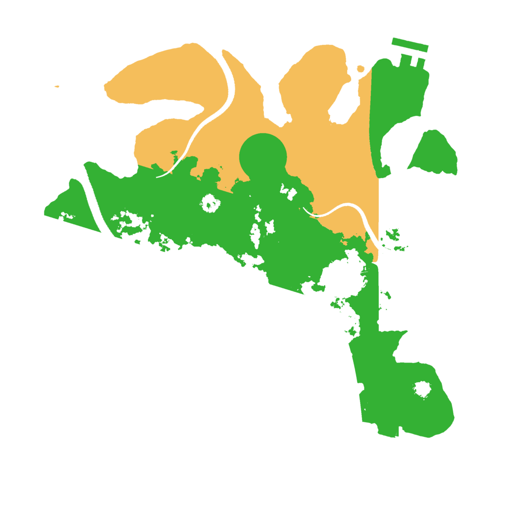 Biome Rust Map: Procedural Map, Size: 2800, Seed: 1283048937