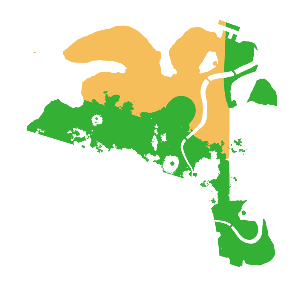 Biome Rust Map: Procedural Map, Size: 2800, Seed: 1283048937