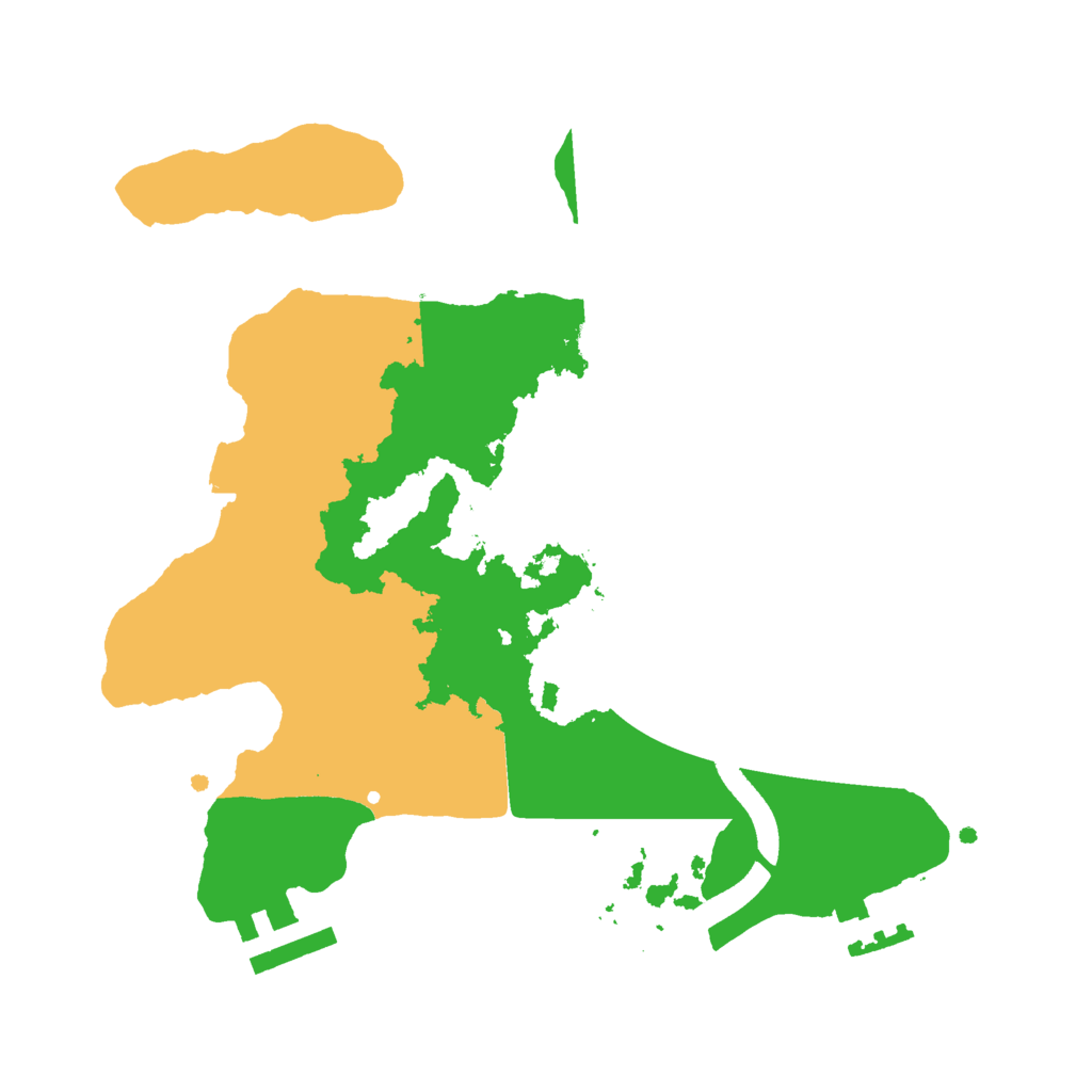 Biome Rust Map: Procedural Map, Size: 2500, Seed: 837625482