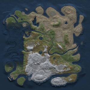 Thumbnail Rust Map: Procedural Map, Size: 4000, Seed: 723282224, 16 Monuments