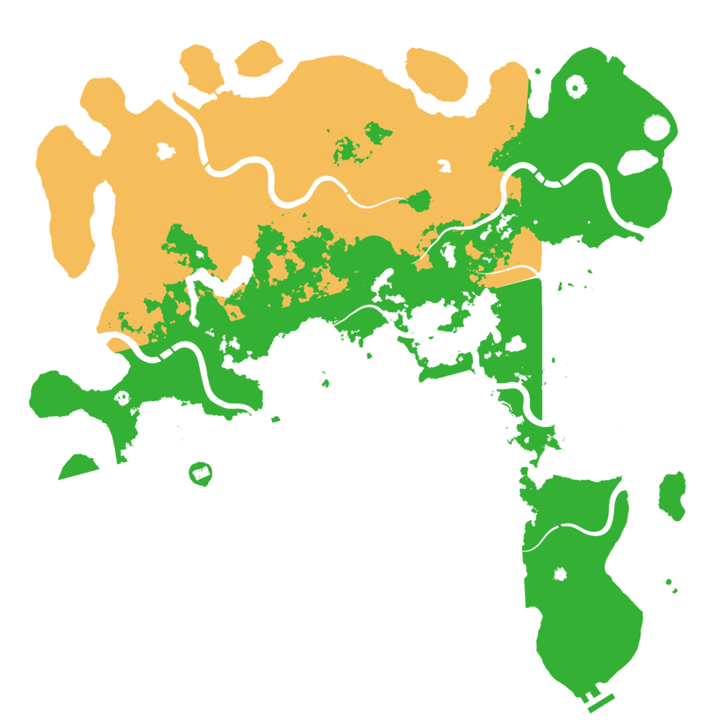 Biome Rust Map: Procedural Map, Size: 5000, Seed: 20250622