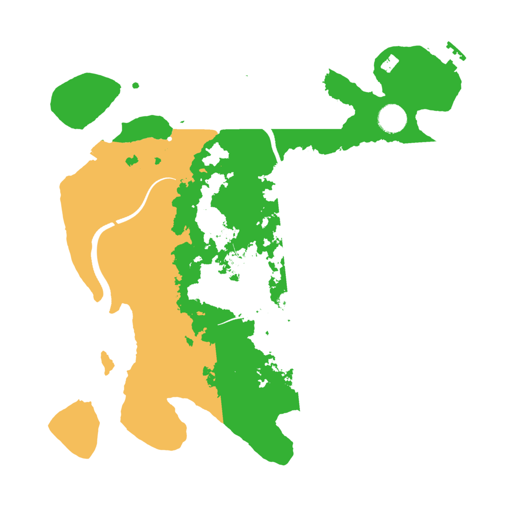 Biome Rust Map: Procedural Map, Size: 3200, Seed: 43534