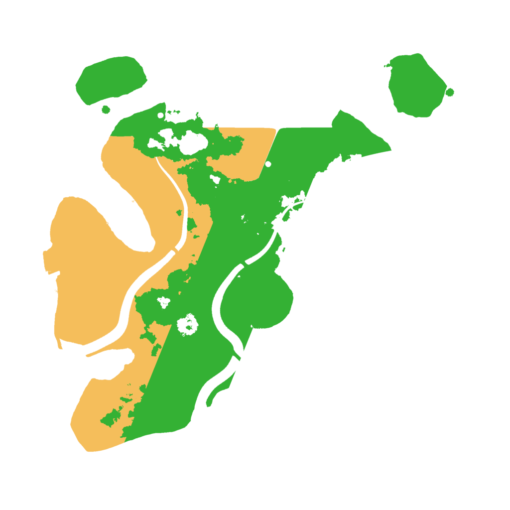 Biome Rust Map: Procedural Map, Size: 2500, Seed: 1269198202