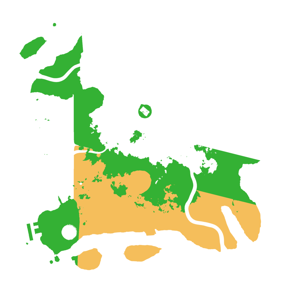 Biome Rust Map: Procedural Map, Size: 3500, Seed: 430232873