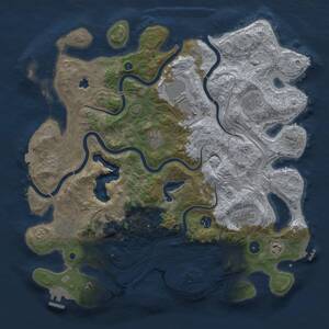 Thumbnail Rust Map: Procedural Map, Size: 4250, Seed: 737830962, 15 Monuments
