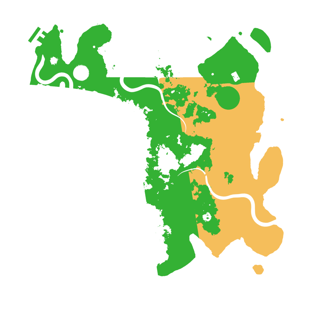 Biome Rust Map: Procedural Map, Size: 3600, Seed: 134