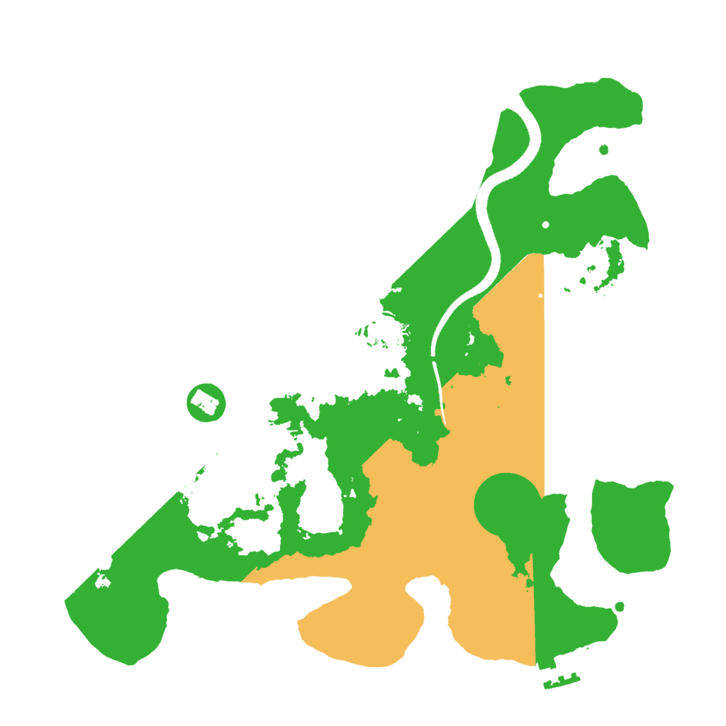 Biome Rust Map: Procedural Map, Size: 3000, Seed: 1239246251
