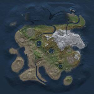 Thumbnail Rust Map: Procedural Map, Size: 2700, Seed: 382141889, 10 Monuments