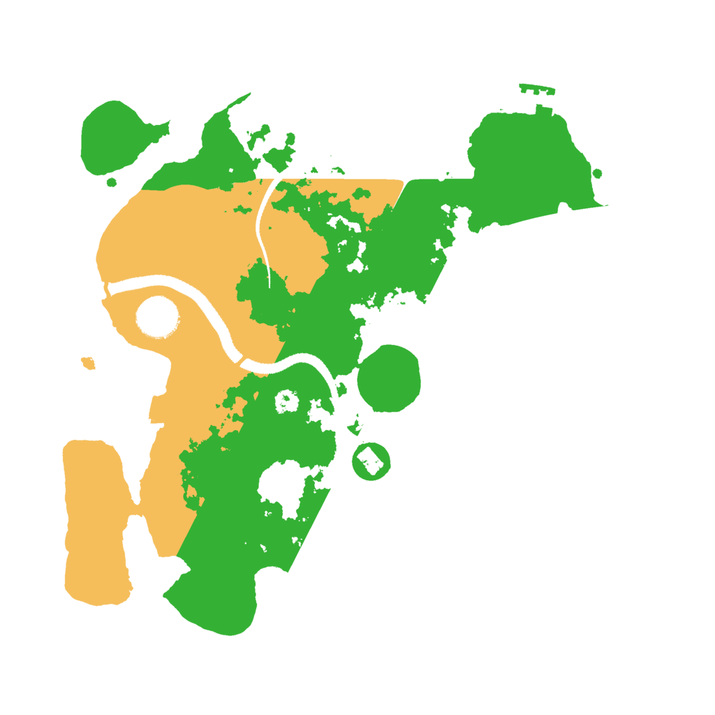 Biome Rust Map: Procedural Map, Size: 3000, Seed: 350954172