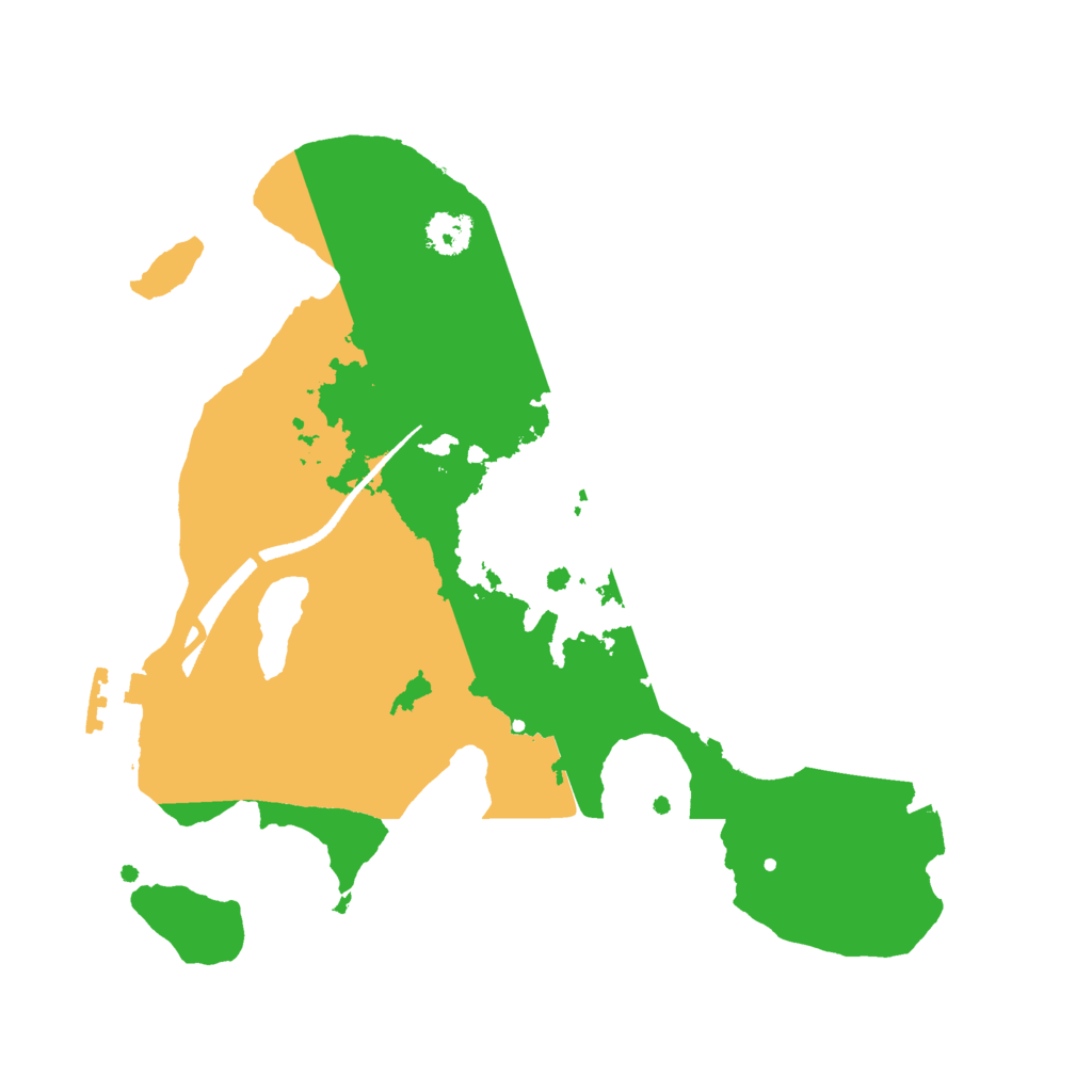 Biome Rust Map: Procedural Map, Size: 2500, Seed: 45678