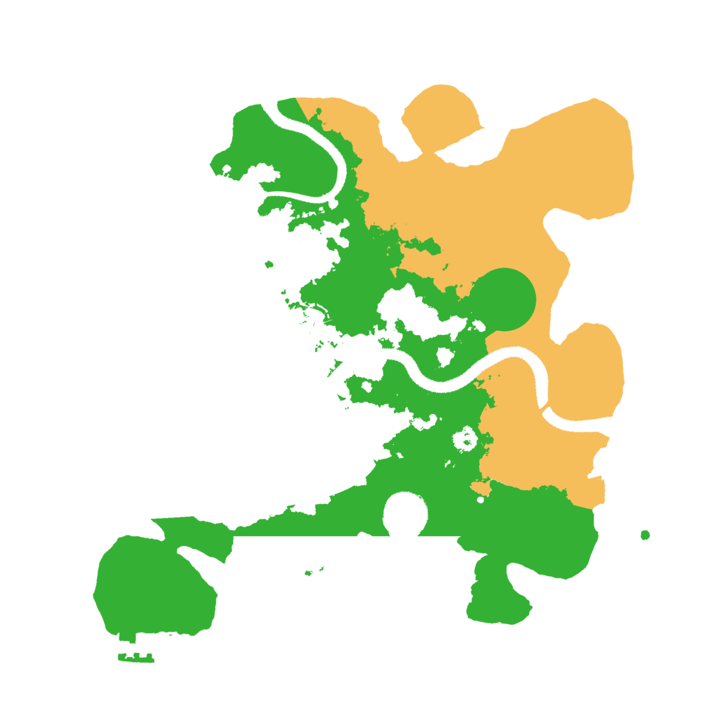 Biome Rust Map: Procedural Map, Size: 2990, Seed: 50001