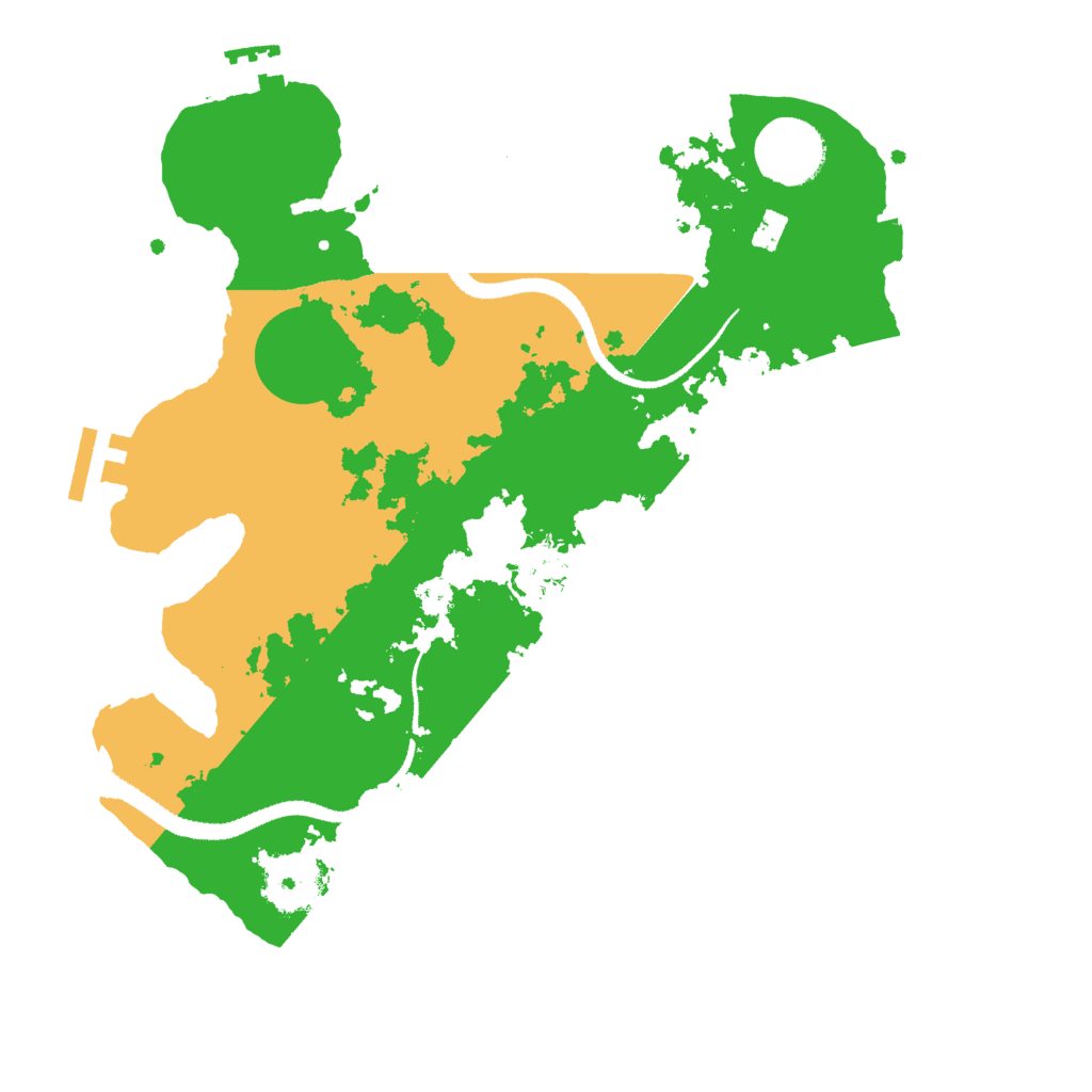 Biome Rust Map: Procedural Map, Size: 3000, Seed: 976371414