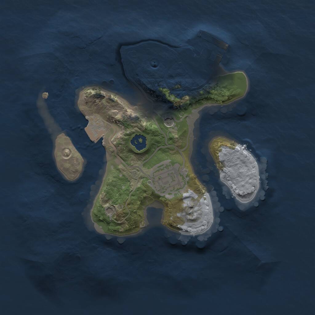 Rust Map: Procedural Map, Size: 2000, Seed: 432006571, 4 Monuments