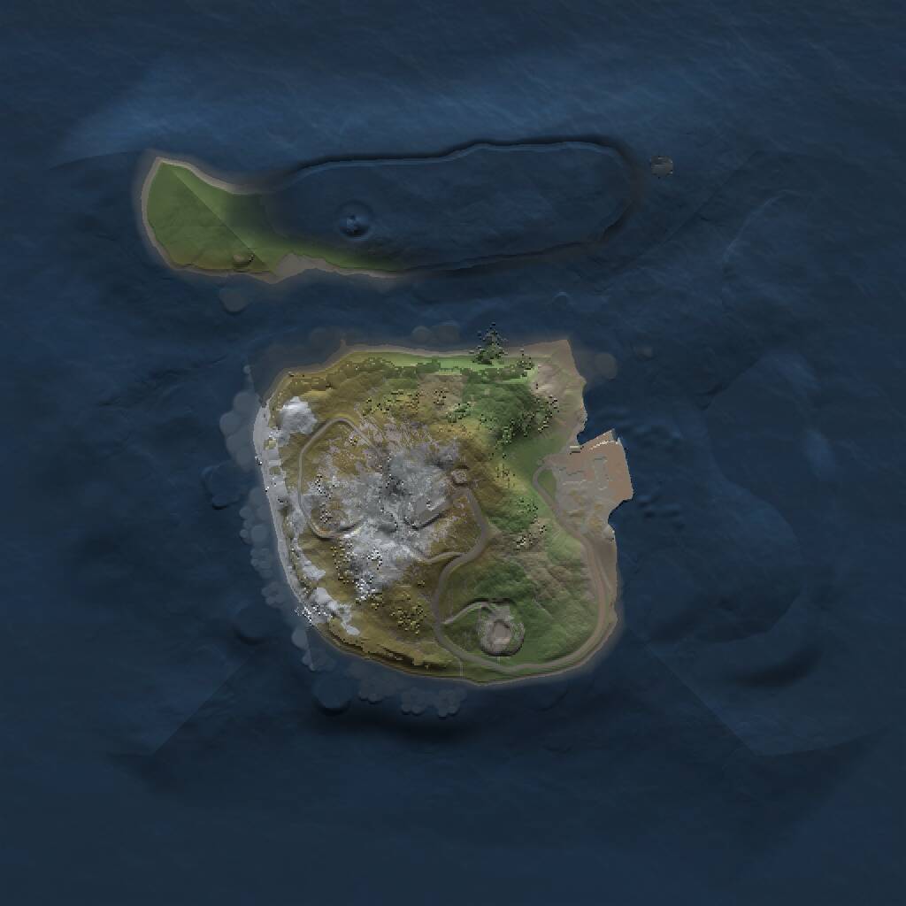 Rust Map: Procedural Map, Size: 1500, Seed: 564968166, 1 Monuments