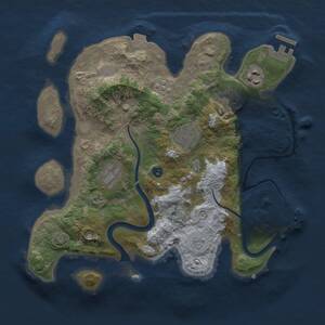 Thumbnail Rust Map: Procedural Map, Size: 3000, Seed: 1293830911, 11 Monuments