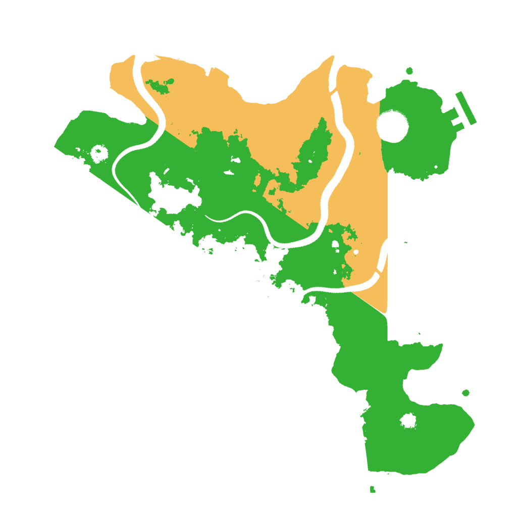 Biome Rust Map: Procedural Map, Size: 3000, Seed: 45673