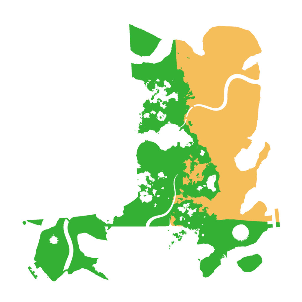 Biome Rust Map: Procedural Map, Size: 3300, Seed: 557186519