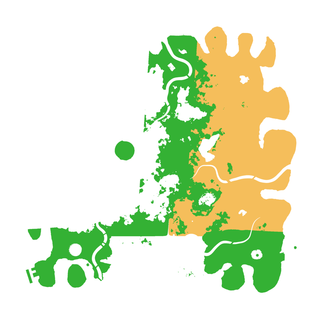 Biome Rust Map: Procedural Map, Size: 4500, Seed: 2128298313