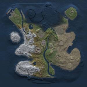 Thumbnail Rust Map: Procedural Map, Size: 2750, Seed: 74464663, 11 Monuments