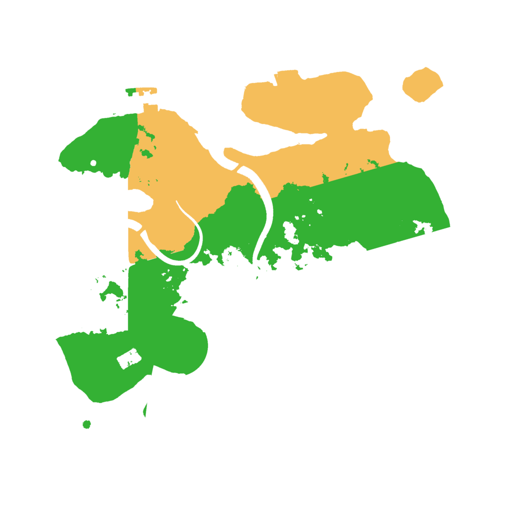 Biome Rust Map: Procedural Map, Size: 2500, Seed: 1819991133