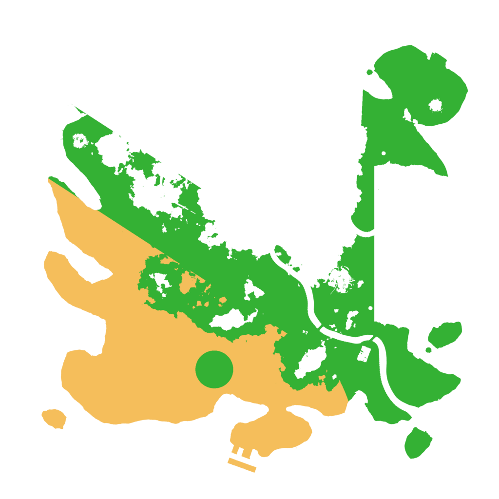 Biome Rust Map: Procedural Map, Size: 3500, Seed: 3486480