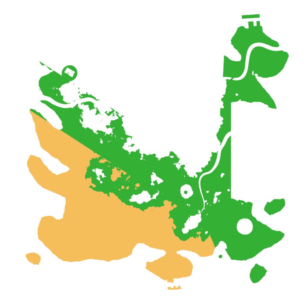 Biome Rust Map: Procedural Map, Size: 3500, Seed: 3486480