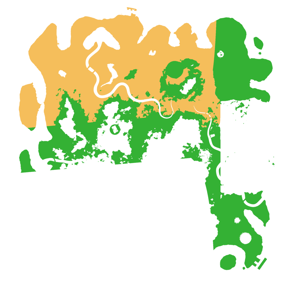 Biome Rust Map: Procedural Map, Size: 4500, Seed: 1632999945