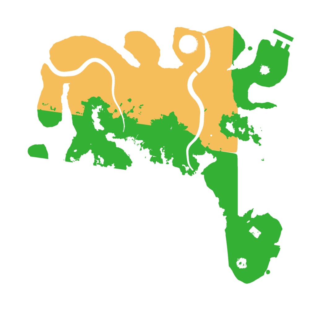 Biome Rust Map: Procedural Map, Size: 3000, Seed: 2119557385