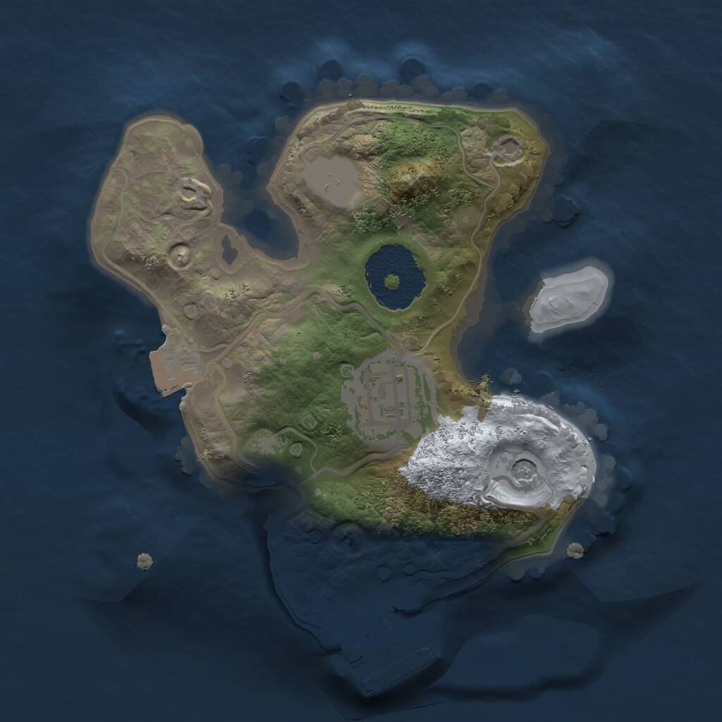 Rust Map: Procedural Map, Size: 1800, Seed: 8978798, 4 Monuments