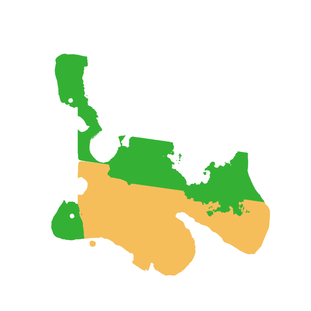 Biome Rust Map: Procedural Map, Size: 2000, Seed: 1942598672