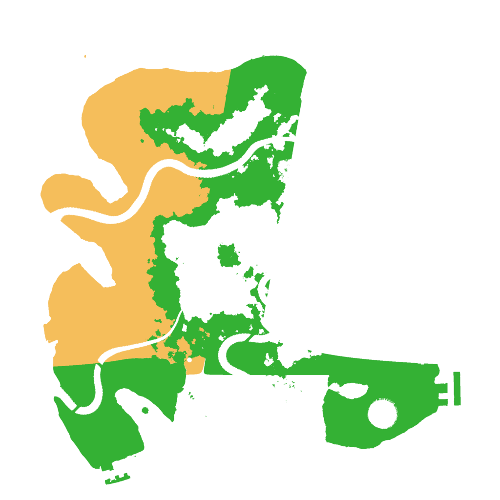 Biome Rust Map: Procedural Map, Size: 3000, Seed: 11046