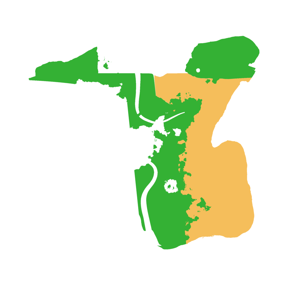 Biome Rust Map: Procedural Map, Size: 2150, Seed: 17777