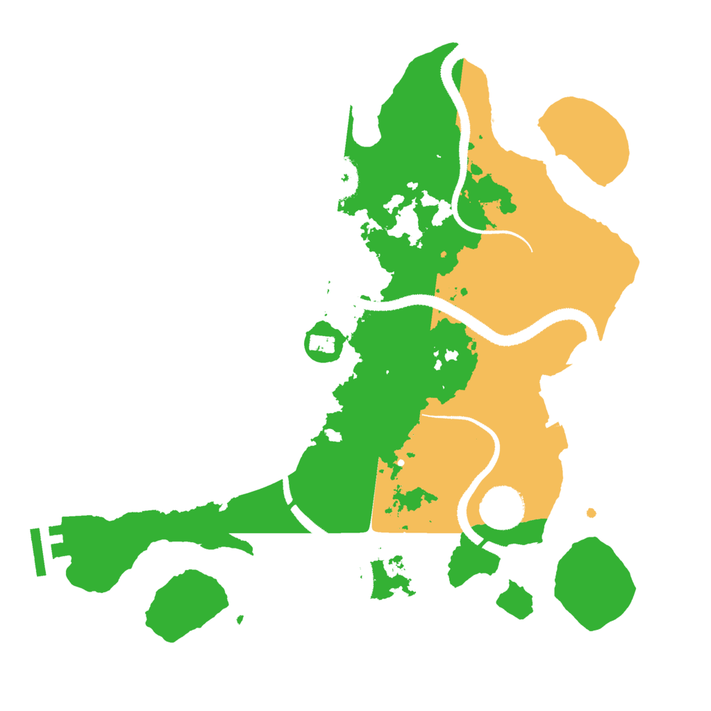 Biome Rust Map: Procedural Map, Size: 3000, Seed: 1025986160
