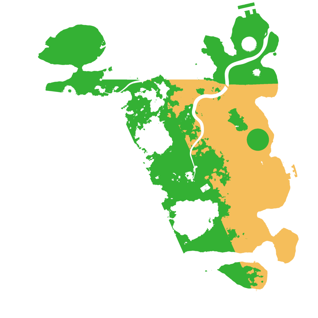 Biome Rust Map: Procedural Map, Size: 3800, Seed: 202777982