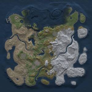 Thumbnail Rust Map: Procedural Map, Size: 4250, Seed: 1922798825, 16 Monuments