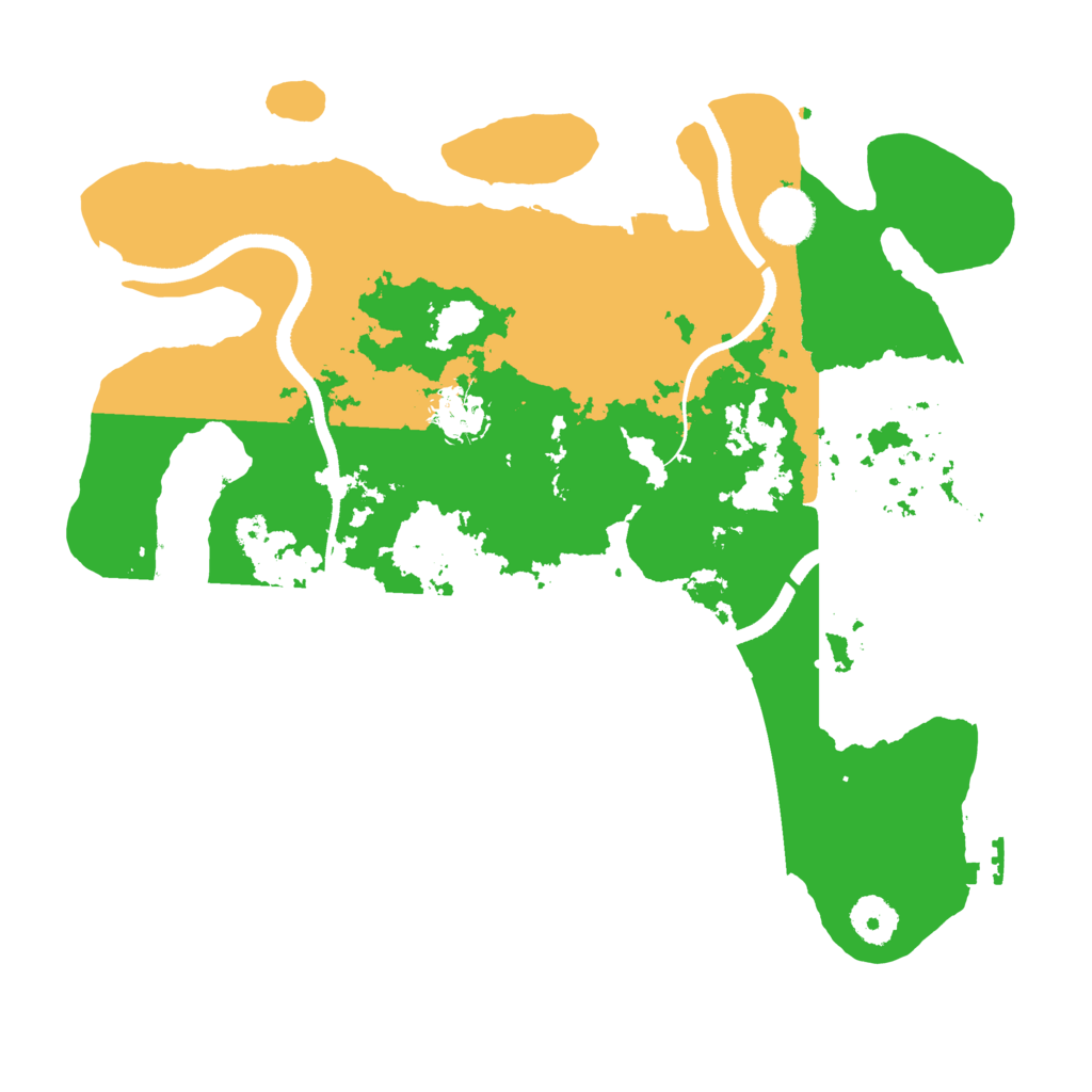 Biome Rust Map: Procedural Map, Size: 3500, Seed: 20240626