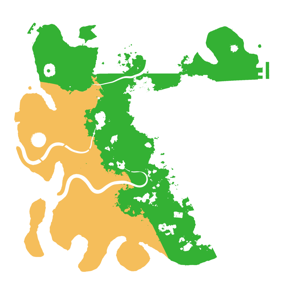 Biome Rust Map: Procedural Map, Size: 3500, Seed: 8450348