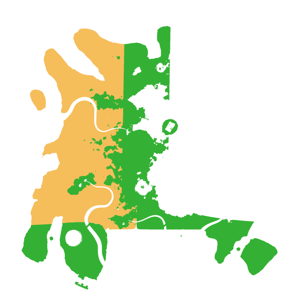Biome Rust Map: Procedural Map, Size: 3300, Seed: 732097511