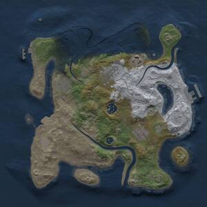 Thumbnail Rust Map: Procedural Map, Size: 3000, Seed: 14210, 11 Monuments