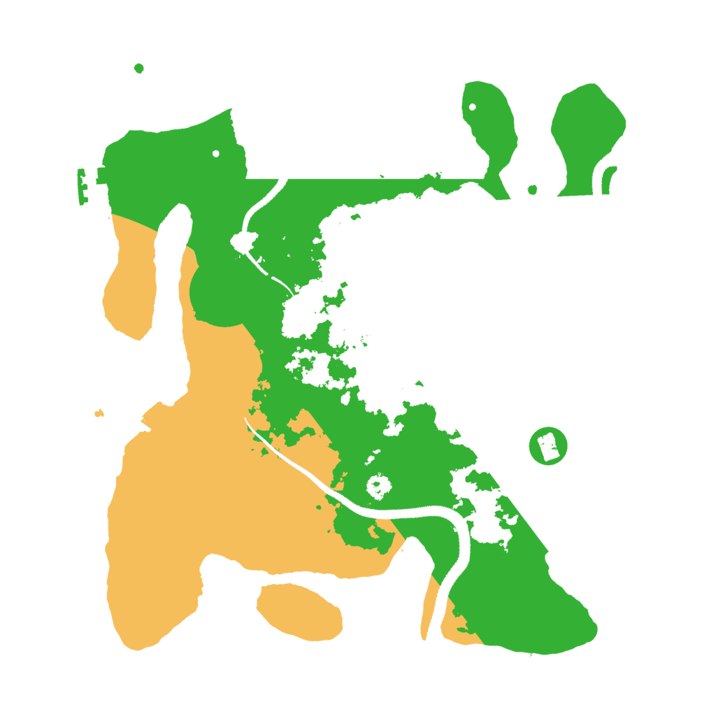 Biome Rust Map: Procedural Map, Size: 3000, Seed: 14210