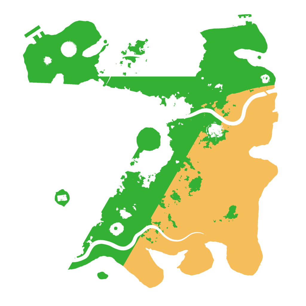 Biome Rust Map: Procedural Map, Size: 3500, Seed: 866154