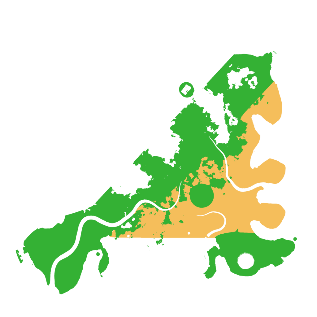 Biome Rust Map: Procedural Map, Size: 3500, Seed: 1989187481