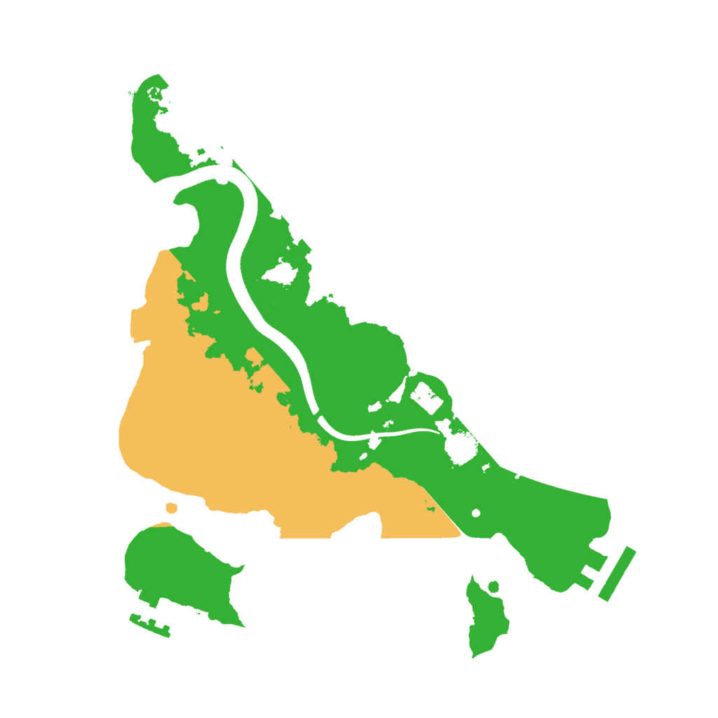 Biome Rust Map: Procedural Map, Size: 2500, Seed: 17228