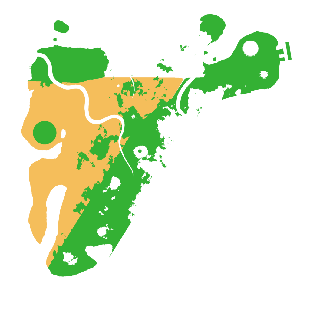 Biome Rust Map: Procedural Map, Size: 3500, Seed: 896779666